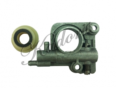 Oil pump with worm gear