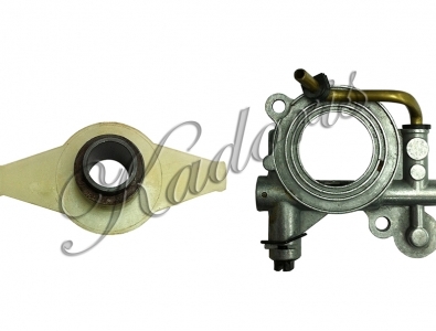 Oil pump assy with worm gear
