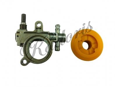 Oil pump with worm gear